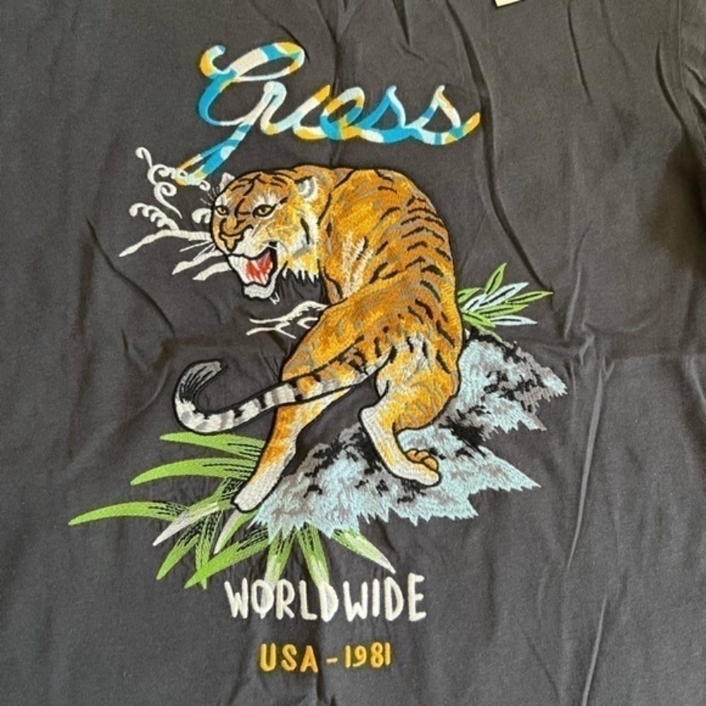 Guess Embroidered Tiger Tee - Picture 5 of 10